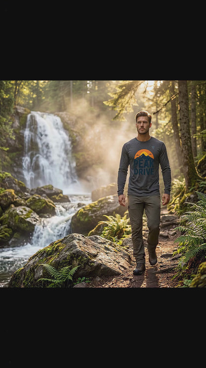 Peak Drive Long Sleeve Tee – Waterfall Hiking Edition
